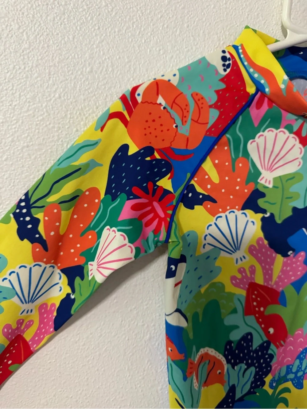 Boden Coral Reef Long Sleeve Rash Guard Multocolor Beach UPF Vacation 5-6 Year